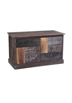 CARO-Möbel Schuhbank MARA Braun, Grau