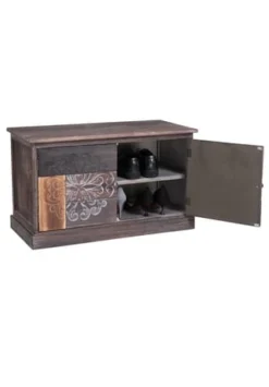 CARO-Möbel Schuhbank MARA Braun, Grau 8 CARO-Möbel Schuhbank MARA Braun, Grau -Wohn Esszimmer Geschaft unnamed file 1021