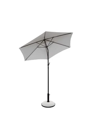 BUTLERS® SIESTA Sonnenschirm Mit Kurbel Ø180cm Hellgrau 11 BUTLERS® SIESTA Sonnenschirm Mit Kurbel Ø180cm Hellgrau – Bild 11