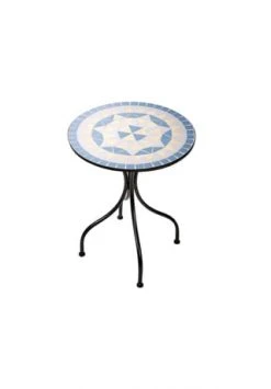 BUTLERS® PALAZZO Bistrotisch Blau-Creme