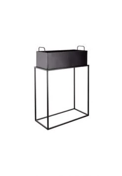 BUTLERS® PLANTA Pflanzkasten Mit Gestell B 55 X T 25cm Schwarz