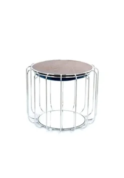 Kayoom Beistelltische Beistelltisch / Pouf Comfortable 110 Petrol / Silber