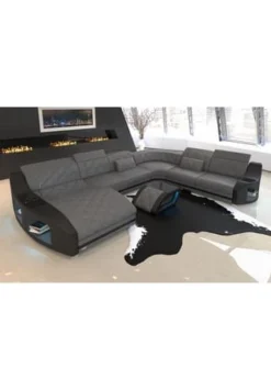 SOFA DREAMS Wohnlandschaft XXL Swing Grau-schwarz -Wohn Esszimmer Geschaft unnamed file 253