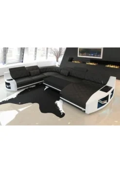 SOFA DREAMS Wohnlandschaft XXL Swing Grau-schwarz -Wohn Esszimmer Geschaft unnamed file 254