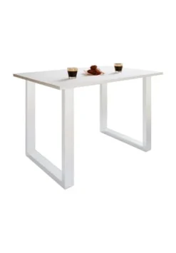 VCM. - My Home Premium Holz Esstisch Küchentisch Speisetisch Tisch Xona U Weiß