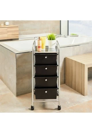 IDIMEX Rollcontainer Mit 4 Schubladen GINA Gesamt: Breite 33cm, Höhe 79cm, Tiefe 39cm 5 IDIMEX Rollcontainer Mit 4 Schubladen GINA Gesamt: Breite 33cm, Höhe 79cm, Tiefe 39cm – Bild 5