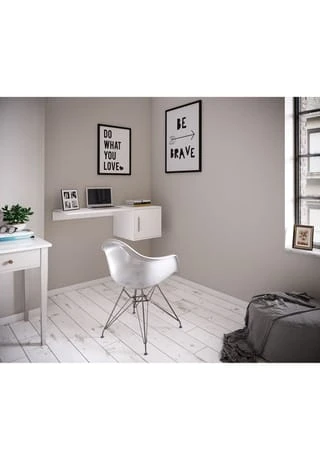 VCM. - My Office Holz Hänge Schreibtisch Wandschreibtisch Computertisch Wandmontage Homis Gesamt: Breite 110cm, Höhe 36cm, Tiefe 45cm 4 VCM. - My Office Holz Hänge Schreibtisch Wandschreibtisch Computertisch Wandmontage Homis Gesamt: Breite 110cm, Höhe 36cm, Tiefe 45cm – Bild 4