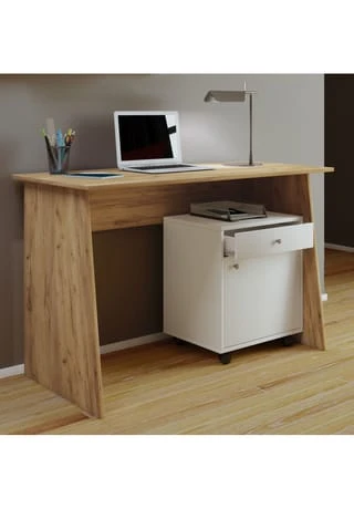 VCM. - My Office Holz Schreibtisch Computertisch Arbeitstisch Bürotisch Büro Tisch Masola Maxi Gesamt: Breite 110cm, Höhe 74cm, Tiefe 50cm 2 VCM. - My Office Holz Schreibtisch Computertisch Arbeitstisch Bürotisch Büro Tisch Masola Maxi Gesamt: Breite 110cm, Höhe 74cm, Tiefe 50cm – Bild 2