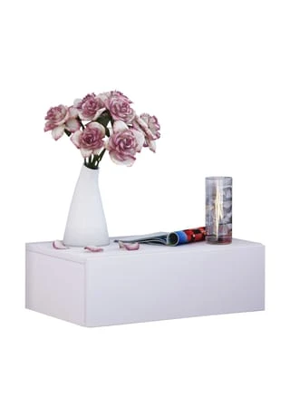 VCM. - My Home Holz Dielenmöbel Flurregal Dekoregal Wandboard Wandregal Wandschublade Blado-1 Weiß 1 VCM. - My Home Holz Dielenmöbel Flurregal Dekoregal Wandboard Wandregal Wandschublade Blado-1 Weiß